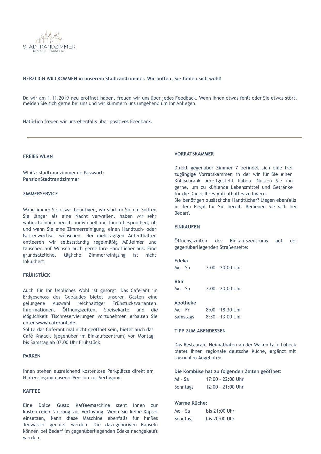 Gästemappe Seite 2